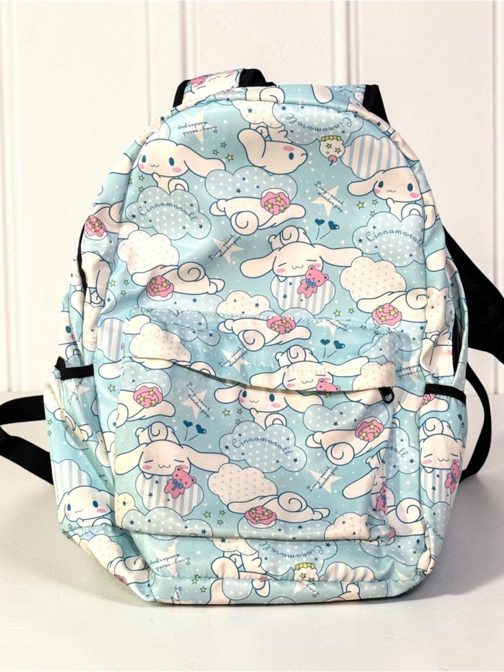 Sanrio Cinnamoroll Light Blue Cloud Print Kids Backpack - Picture 1 of 2